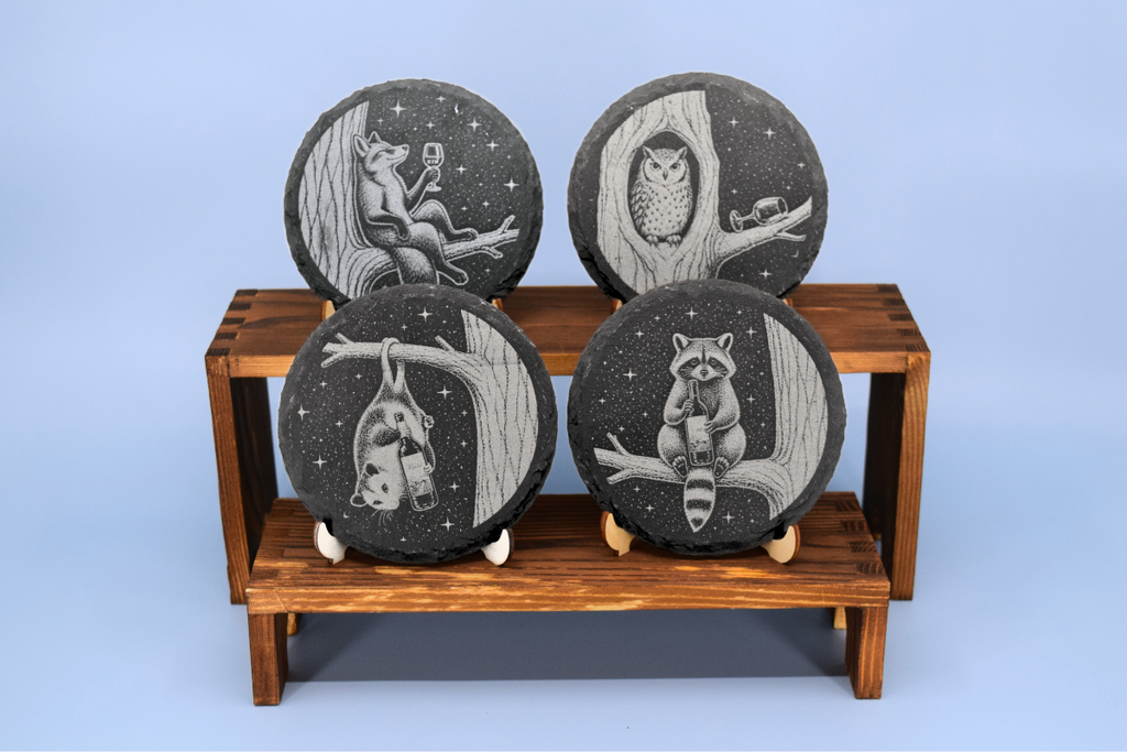 Drinks on Me in the Trees (set of 4)