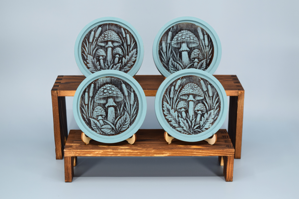 Land of the Toadstools (set of 4)