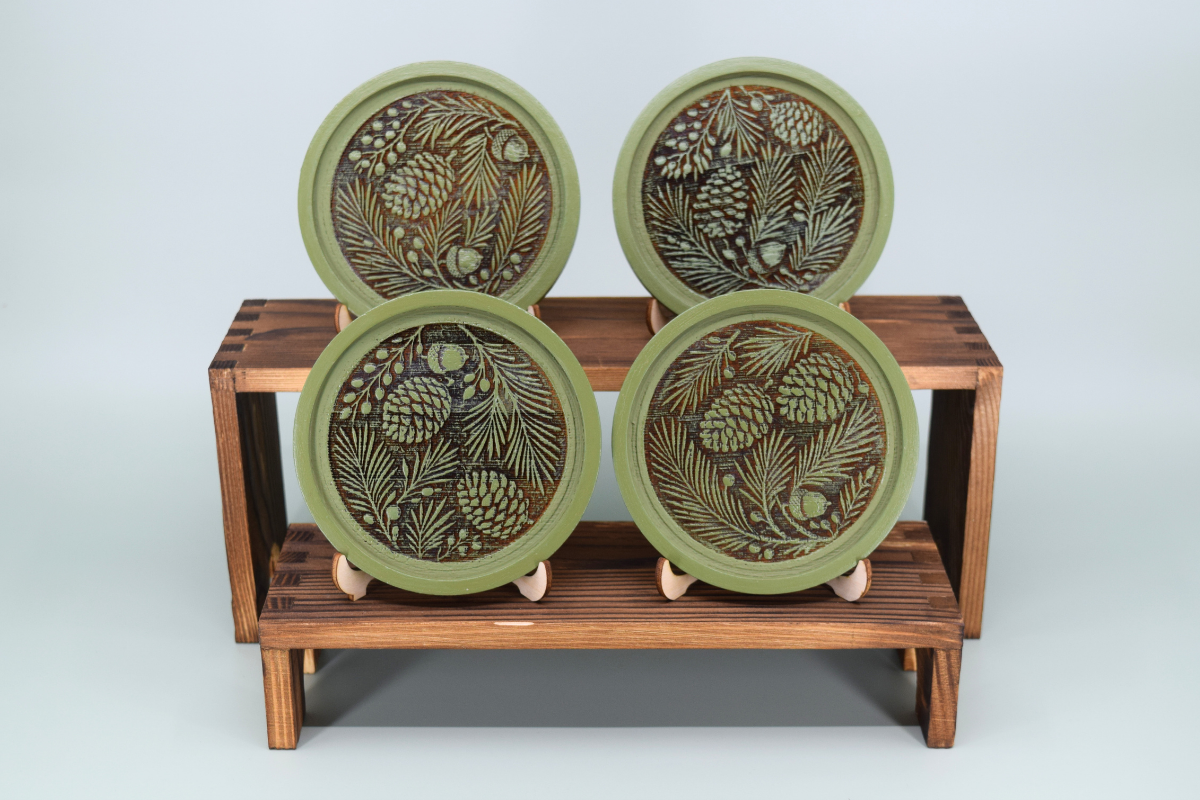 Wreath of Pine (set of 4)